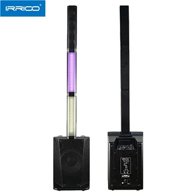 10" 8,000W PMPO Active Personal Line Array PA System, Bluetooth Speaker with Multi-Color LED, ECHO