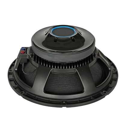 Compact powered car subwoofer with blue accent ring for vehicle audio upgrade
Space-saving car bass speaker with built-in amplifier and cooling fins for enhanced low-frequency performance