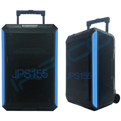 15" Trolley Karaoke Active Speaker System – Bluetooth Party Speaker with DSP; LED Lighting