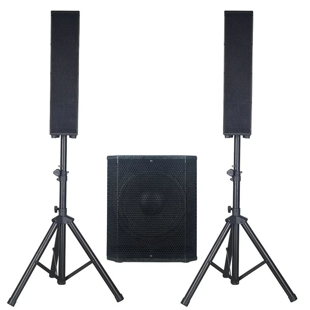 12" 2000W Professional Audio Subwoofer Karaoke PA Bluetooth Speaker System – Active Line Array Sound Box