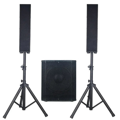 12" 2000W Professional Audio Subwoofer Karaoke PA Bluetooth Speaker System – Active Line Array Sound Box