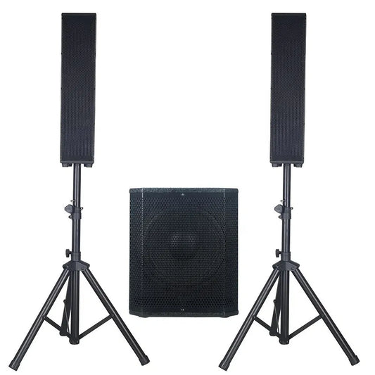 12" 2000W Professional Audio Subwoofer Karaoke PA Bluetooth Speaker System – Active Line Array Sound Box