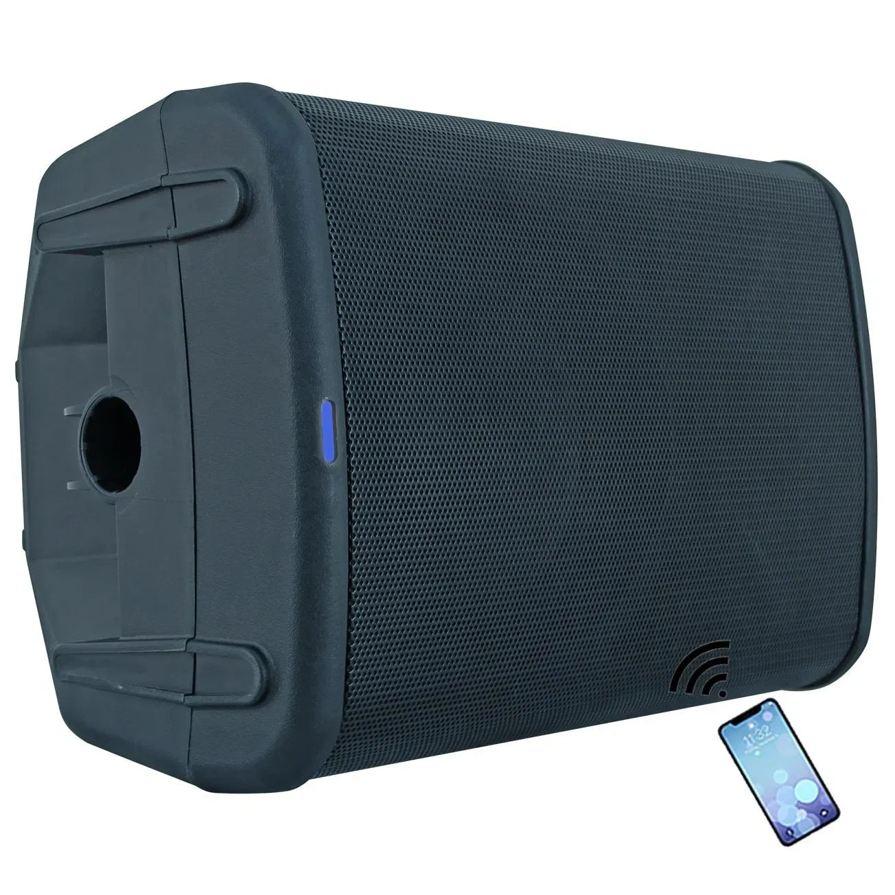 1500W 8" Portable Professional PA Speaker System – Outdoor Karaoke with Battery, DSP Mixer, Guitar Input