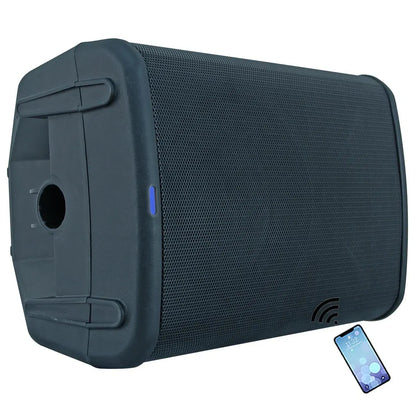 1500W 8" Portable Professional PA Speaker System – Outdoor Karaoke with Battery, DSP Mixer, Guitar Input