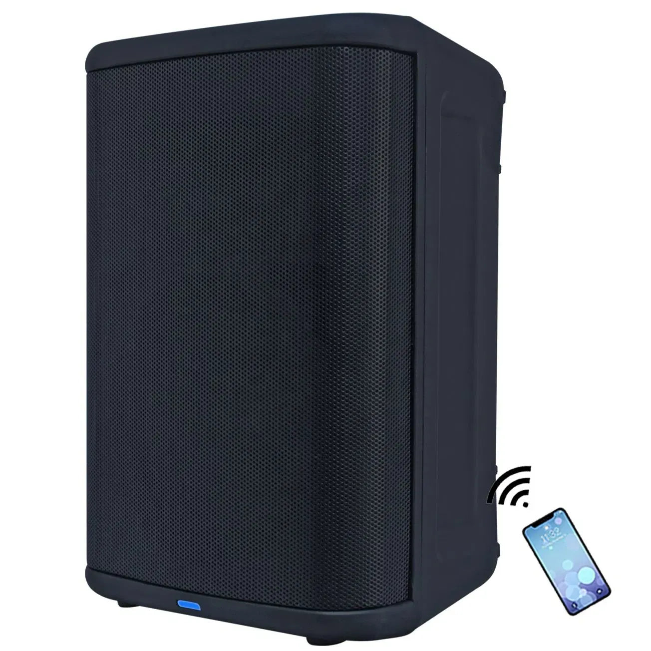1500W 8" Portable Professional PA Speaker System – Outdoor Karaoke with Battery, DSP Mixer, Guitar Input