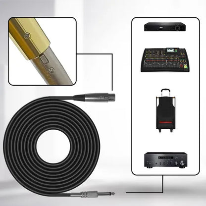 Complete professional PA system featuring a long-range audio cable, wireless handheld microphone, receiver, mixer, and portable amplifier for stage, conference, wedding, and outdoor events