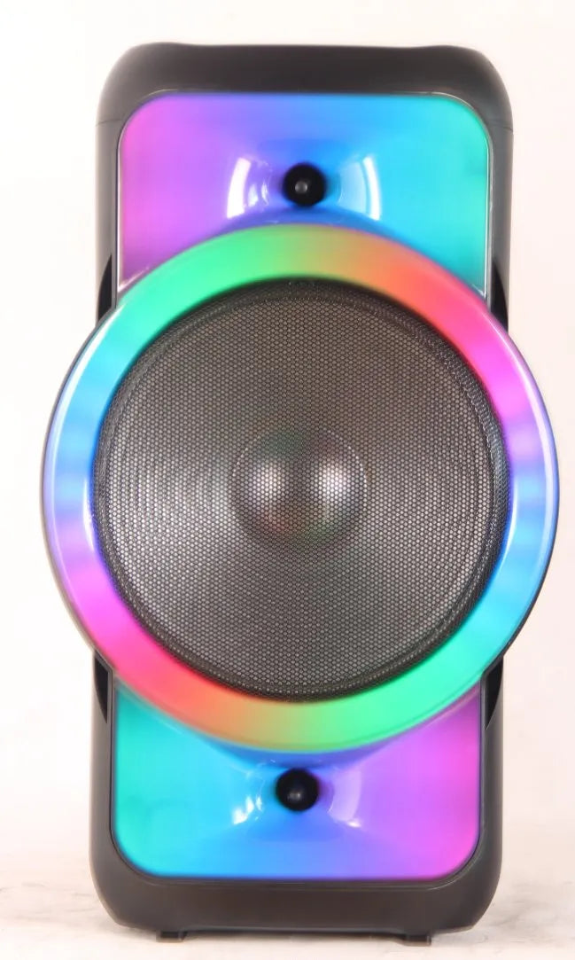 30W 12" RGB Portable Party Wireless Bluetooth Speaker – Full Screen RGB Light with Mic Echo &amp; Record