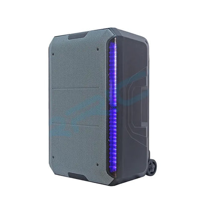 15" Trolley Karaoke Active Speaker System – Bluetooth Party Speaker with DSP; LED Lighting