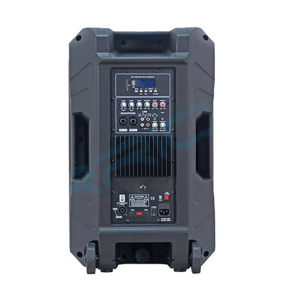 15" Trolley Karaoke Active Speaker System – Bluetooth Party Speaker with DSP; LED Lighting